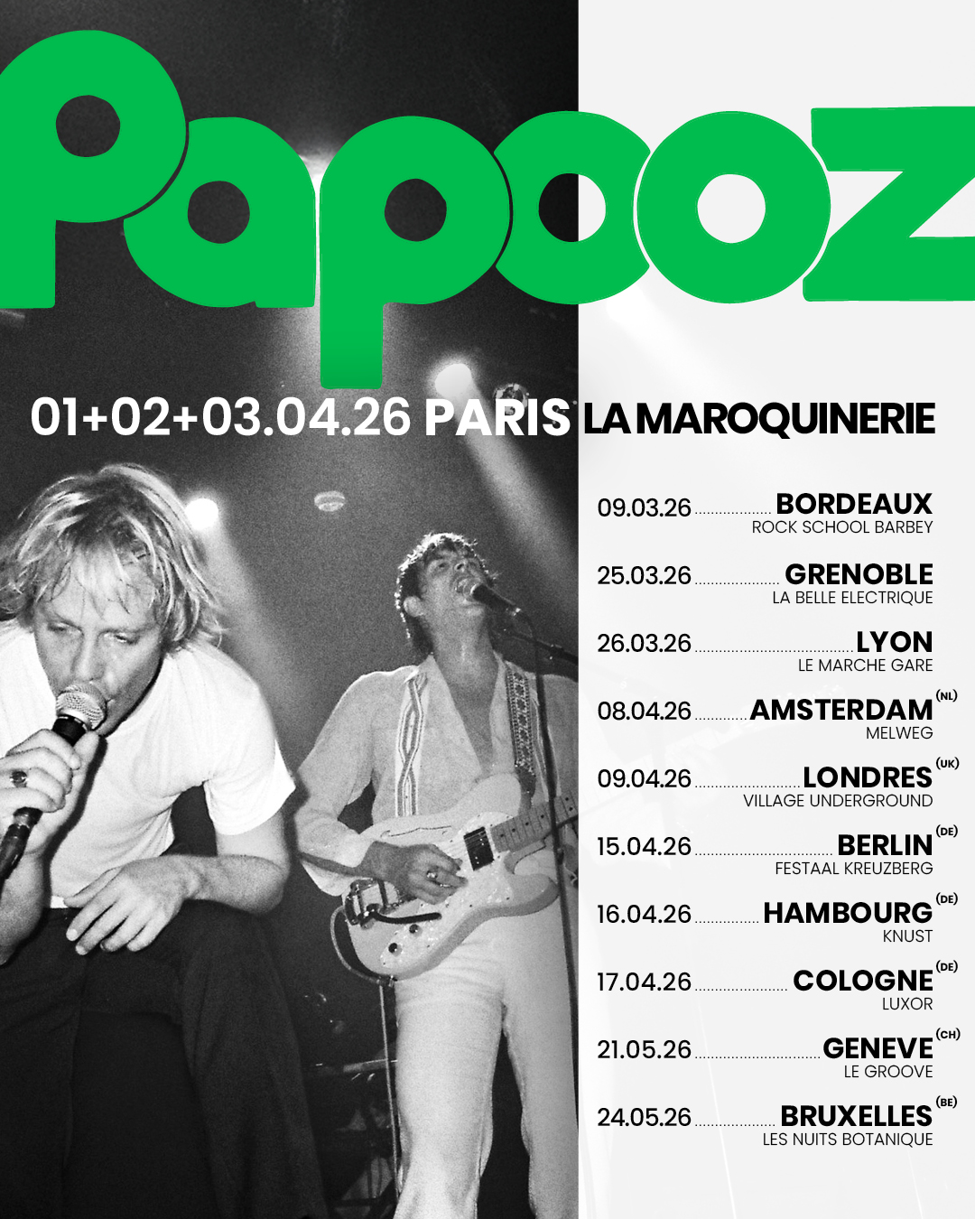 Papooz Tour Poster 2026